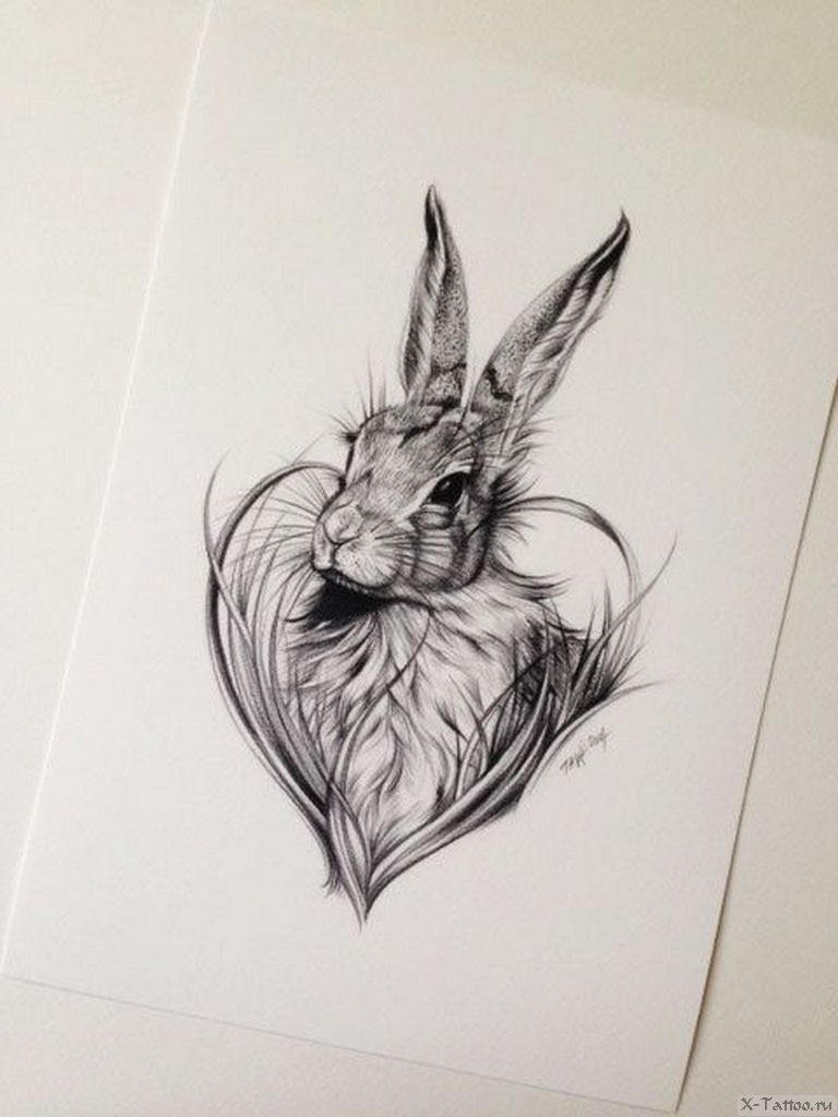 Best Bunny Tattoos Ideas On Pinterest Tattoo Drawings 6