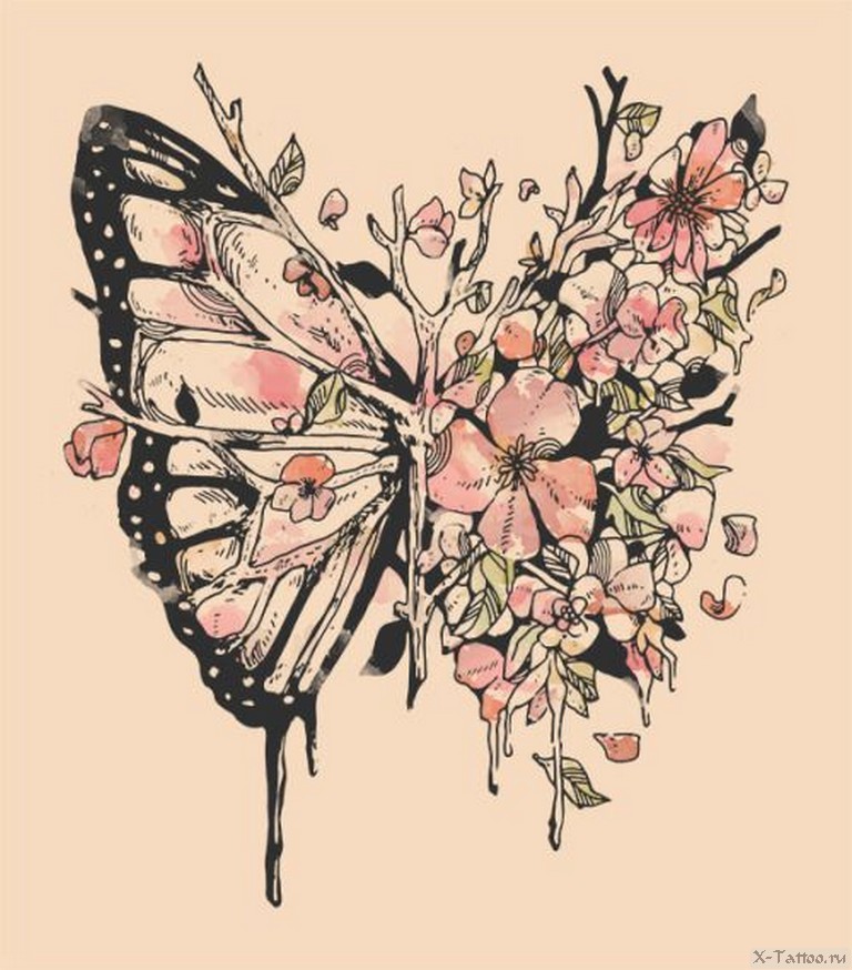 Татуировка бабочки - это такая вещь, однозначную характеристику которой не ...